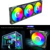 Вентиляторы для ПК 120 мм, 2000 об./мин. Вентилятор для корпуса компьютера ARGB 5 В 3-контактный ШИМ охлаждающий вентилятор Тихие воздушные охладители процессора Аксессуар для радиатора