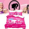 Barbie Floral Bedding Set With Active Dye Printing For Modern Bedroom Decor And Daily Use