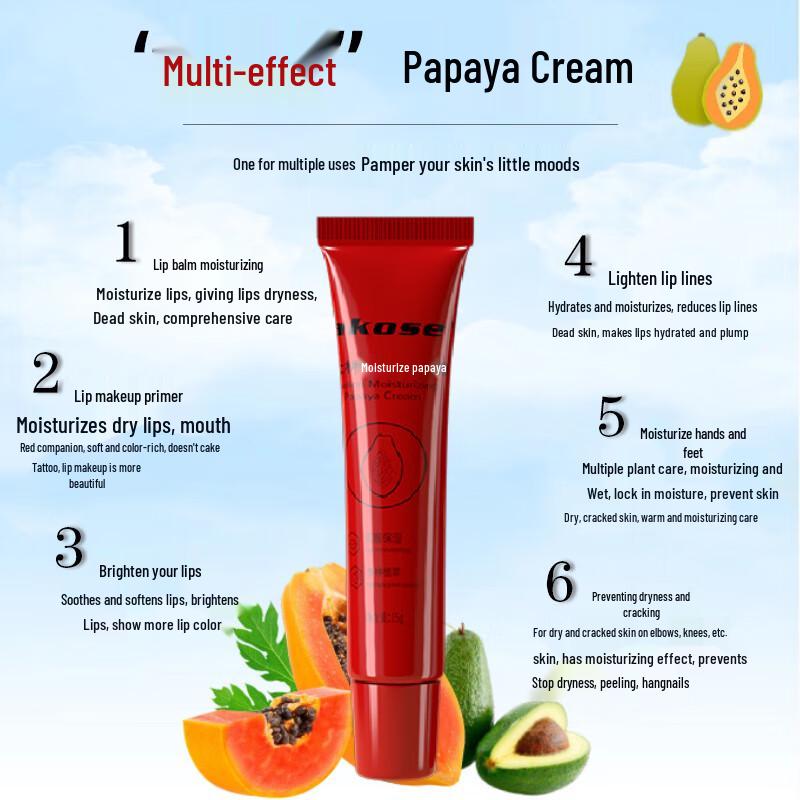 Sakose Imported Vaseline Papaya Moisturizing Lip Balm