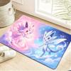 Anime Pokemon Ash Ketchum Pikachu Nature Scenery Print Soft Non Slip Absorbent Indoor Home Bathroom Bedroom Entrance Floor Rug D