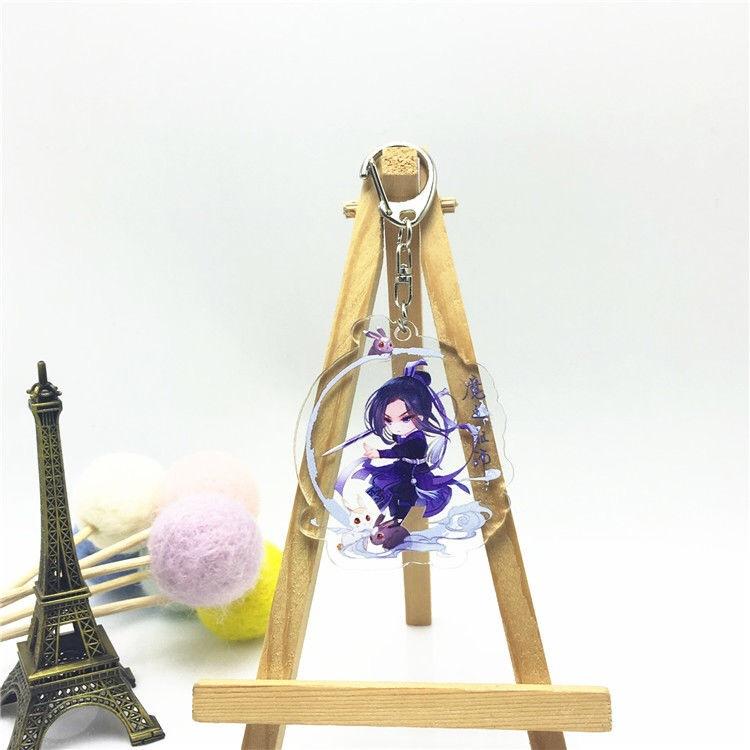 Аниме игры Вэй Усянь Лан Чжань персонаж мультфильма акриловый брелок металлическое кольцо автомобильная сумка украшение для ключей аксессуар подарок аниме подарки кулон