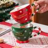 Рождественский маленький подарок Чашка для завтрака Рождественская чашка для воды большой емкости Чашка с высокой термостойкостью Керамическая чашка Бытовая кружка
