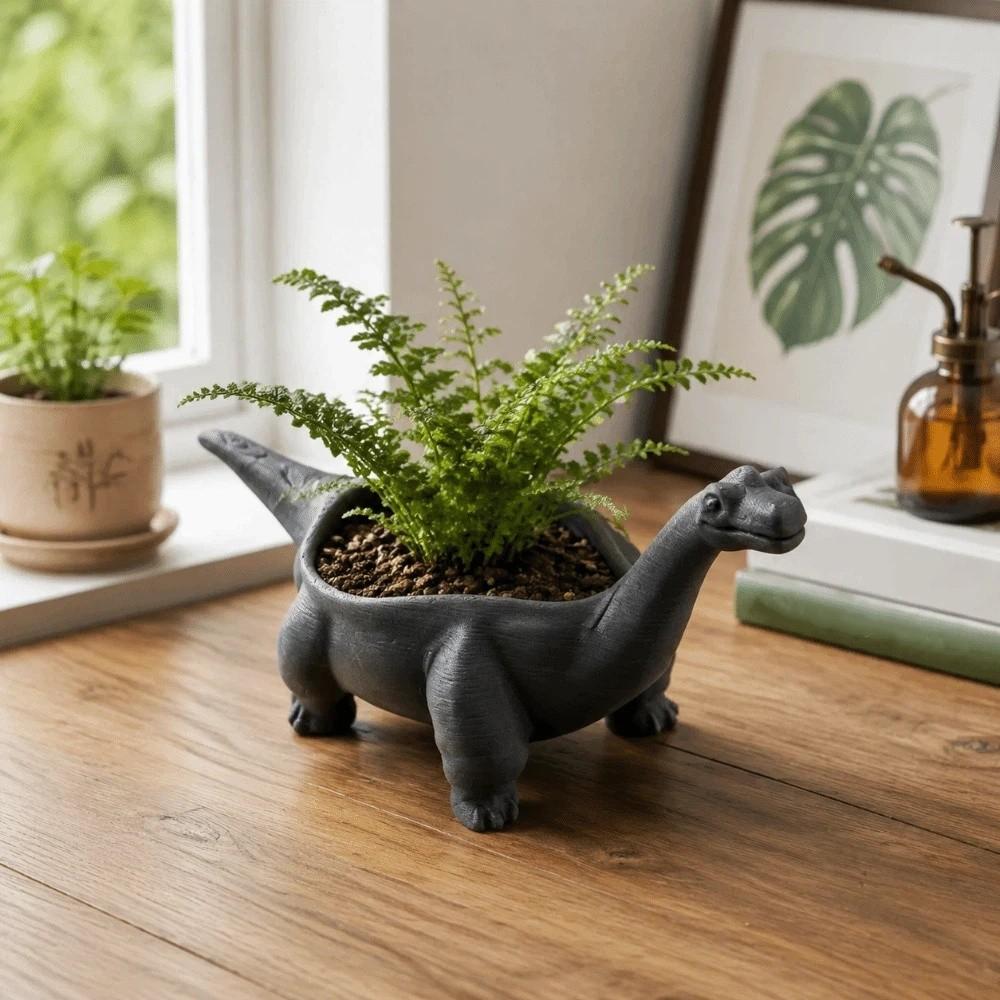 Desktop Decoration Dinosaur Flowerpot Funny Small Storage Container Plant Planting Pot  Balcony