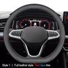 Чехол на руль автомобиля для Volkswagen VW Qashqai X-Trail Rogue Golf Tiguan Jetta Passat Beetle, защитное пальто для рук