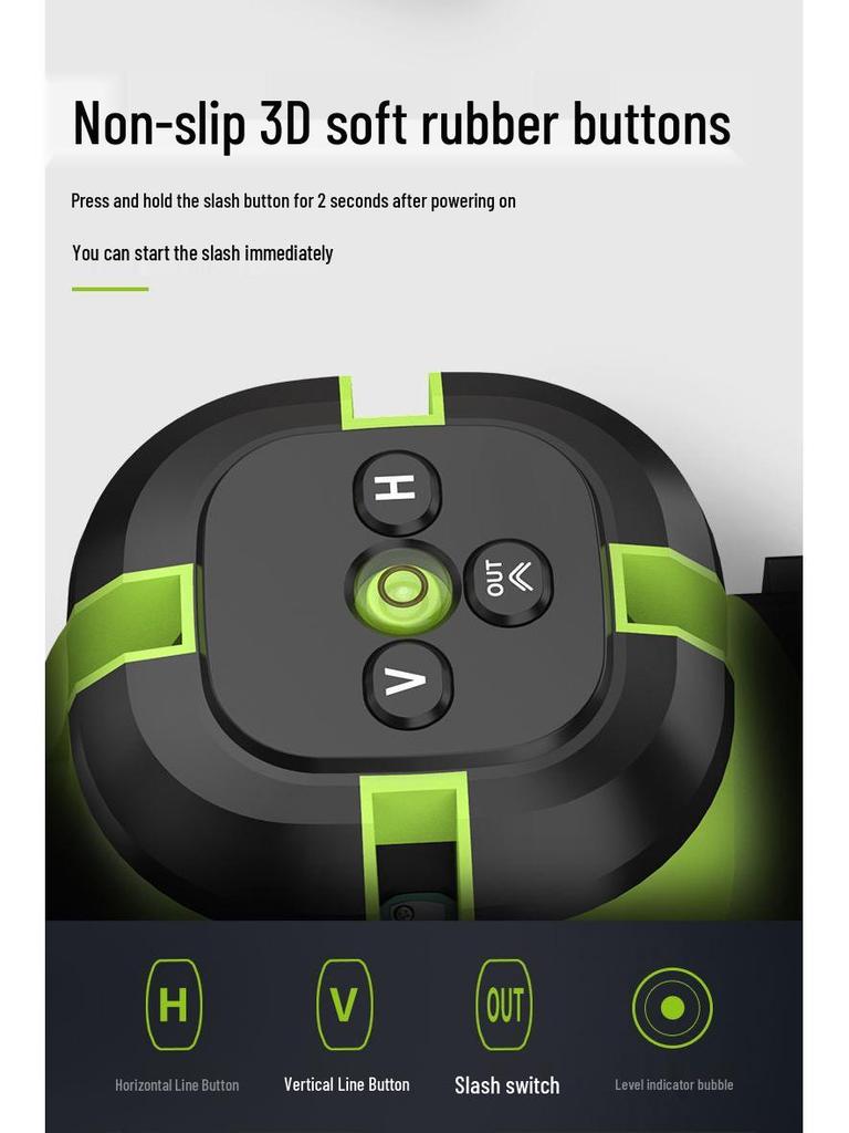 Высокоточный лазерный уровень с зеленым и синим светом, инфракрасный - 2, 3 или 5 линий, яркий свет для улицы, автоматическое выравнивание