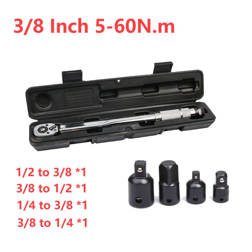 Трещоточный динамометрический ключ с квадратным приводом 5-150 Н·м, реверсивная трещоточная головка 3/8 1/2 дюйма, точный регулируемый динамометрический ключ, ручные инструменты