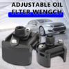 2 Jaws Oil Filter Wrench 60-105mm Filter Disassemble Fuel Remover Adjustable Cast Steel Filter Wrenches Removal Tool