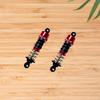 2Pcs RC Car Rear Hydraulic Shock Absorbers,Replace Metal Professional Parts Accessory for