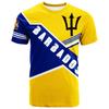 Barbados Flag Graphic T-Shirt For Men Clothes 3D Printed Outdoor Sportswear Tee Shirts Round Neck Short Sleeves Casual T Shirt