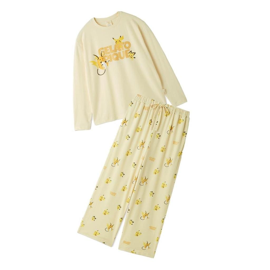 gelato pique Unisex Character One-Point Long Sleeve T-Shirt Pants Set PUCT264200 Adult