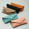Soft Leather Sunglasses Box Fold-able Eyewear Protector Fashion Eyeglass Cases Men Women