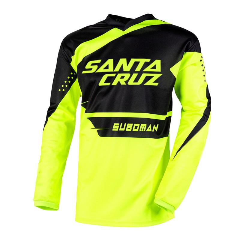 Mens Off-Road Motorcycle Riding Suit Mountain Bike Downhill Jersey Breathable Quick-Dry Cycling Apparel