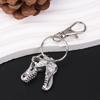 Dinosaur Skull Keychain Tyrannosaurus Rex Cyberpunk Goth Animal Teeth Skeleton Cranium Gothic Jewelry Gift