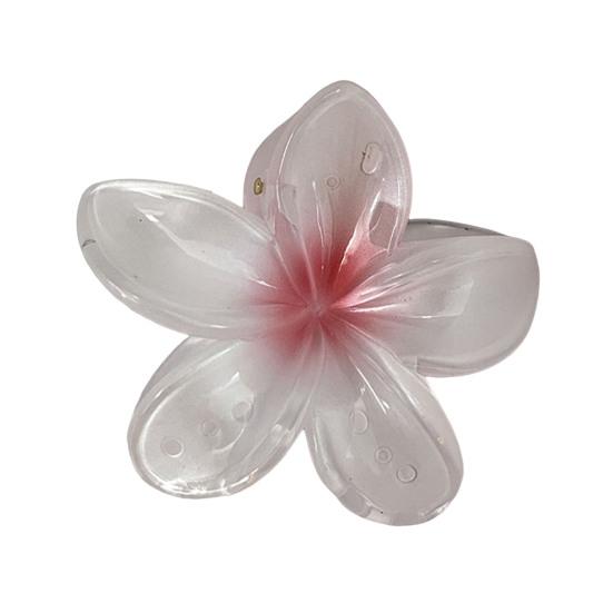 Форма цветка, пляжный отдых, зажим в виде акулы, градиент цвета, противоскользящие зубы, задняя часть головы, сильная ручка, коготь для волос, аксессуары для волос