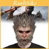 Уникальная маска Black Myth Wukong, игривый головной убор обезьяны для косплей-мероприятий на Хэллоуин