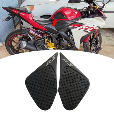 Для Yamaha YZF R3 R 3 2015 2016 мотоциклетная противоскользящая защитная накладка на бак, наклейка, газовая наколенница, тяговая сторона YZF-R3