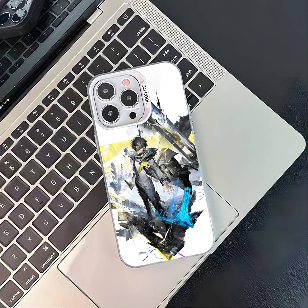 A-Arknights E-Endfield Белый Матовый Ударопрочный Чехол Чехол Для Телефона Для iPhone 17,16,15,14,13,12,11,Pro,XS,Max,Plus,Mini,SE4,E