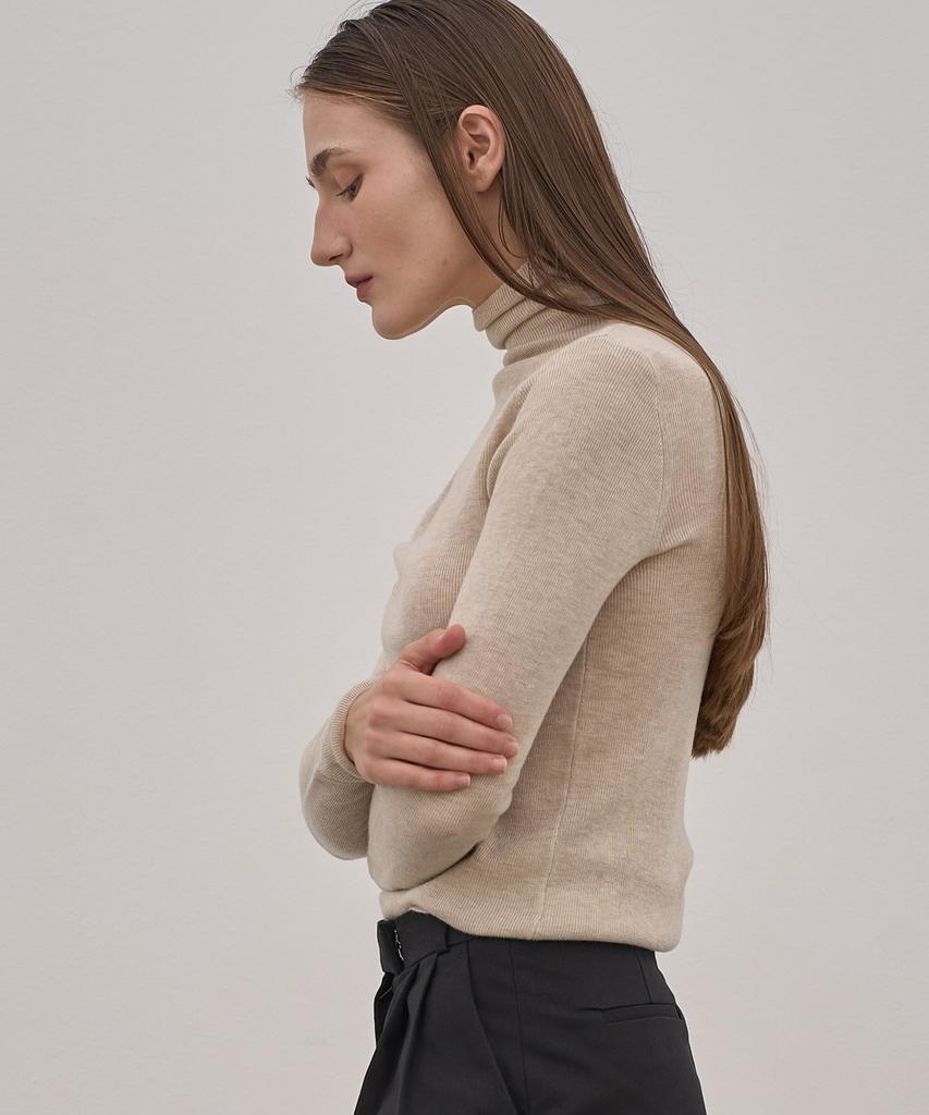 ELLIOTI Turtle Neck Knit Ts_5Color