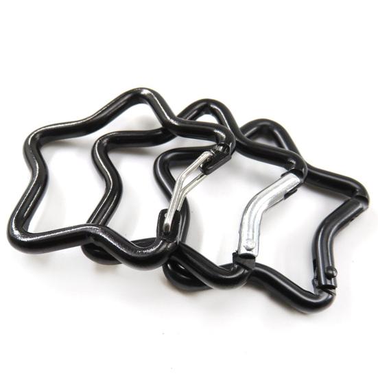 5 шт. карабин в форме пятиконечной звезды, прочный алюминиевый сплав, портативный, легкий, для кемпинга, скалолазания, подвесная пряжка