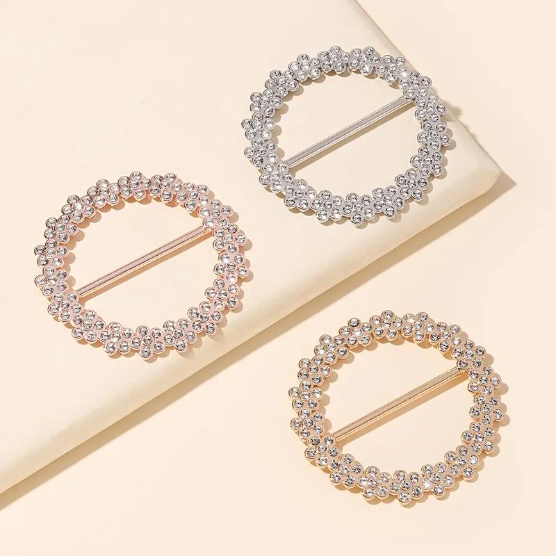 Сплав Многофункциональная Пряжка для Шарфа Изысканная Заколка для Ремня в Японском Стиле Модная и Универсальная Пряжка для Шарфа с Бриллиантами