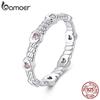 925 Sterling Silver Heart Infinity Love Cute Ring with CZ, White Gold Plated Tarnish Resistant Comfort Fit Wedding Band
