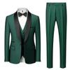 2023 Men's Shawl Collar Tuxedo Three-Piece Suit: Perfect for Grooms, Groomsmen, or Hosting