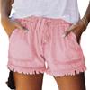 2024 Женские европейские и американские повседневные джинсовые шорты с эластичной талией, высокой посадкой, облегающие