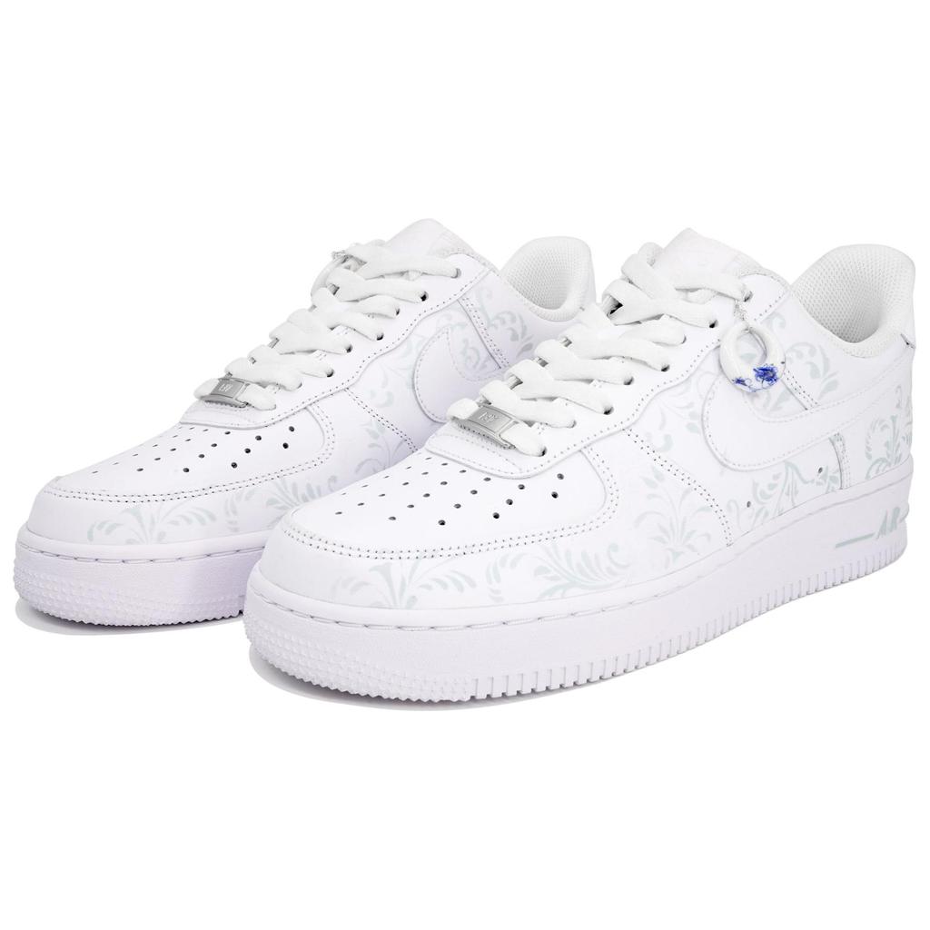 Nike Air Force 1 07 Wan Hua Nong, Теплые Сине-Белые Фарфоровые Нескользящие Низкие Скейтбордические Кроссовки CW2288-111(Команда113-)