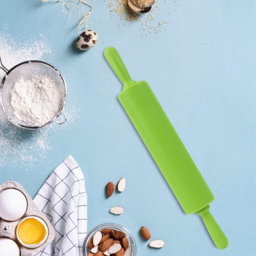Food Grade Rolling Pins Non-Stick Cookie Dough Tool Durable Silicone Rolling Pin Dough Preparation