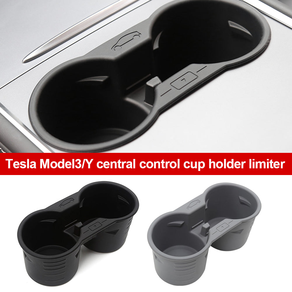 Подстаканник для салона автомобиля, аксессуары, центральная консоль, нескользящий силиконовый держатель для стакана с водой, держатель для телефона для Tesla Model 3 Y 2025