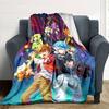 Puzzle & Dragons Print Flannel Blanket High Quality Warm Comfortable Cover for All Seasons Perfect for Gifts Home Decor