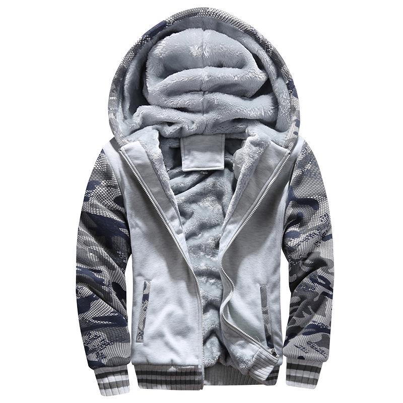 Men's Jacket Thicken Winter Jackets Men Fleece Long Sleeve Coat Man Casual Hoodies Streetwear Coats