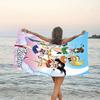 1pc Sailor Moon 2 Beach Towel with Custom Name, Beach/Swimming/Bath/Picnic/Camping Towel, Suitable for Seaside Beaches