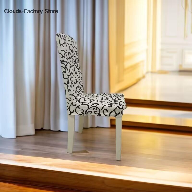 Pull flower Wedding Chair Covers Spandex Stretch Dining Banquet Slipcover Cover Party Decor Dining Room Seat Cover Washable