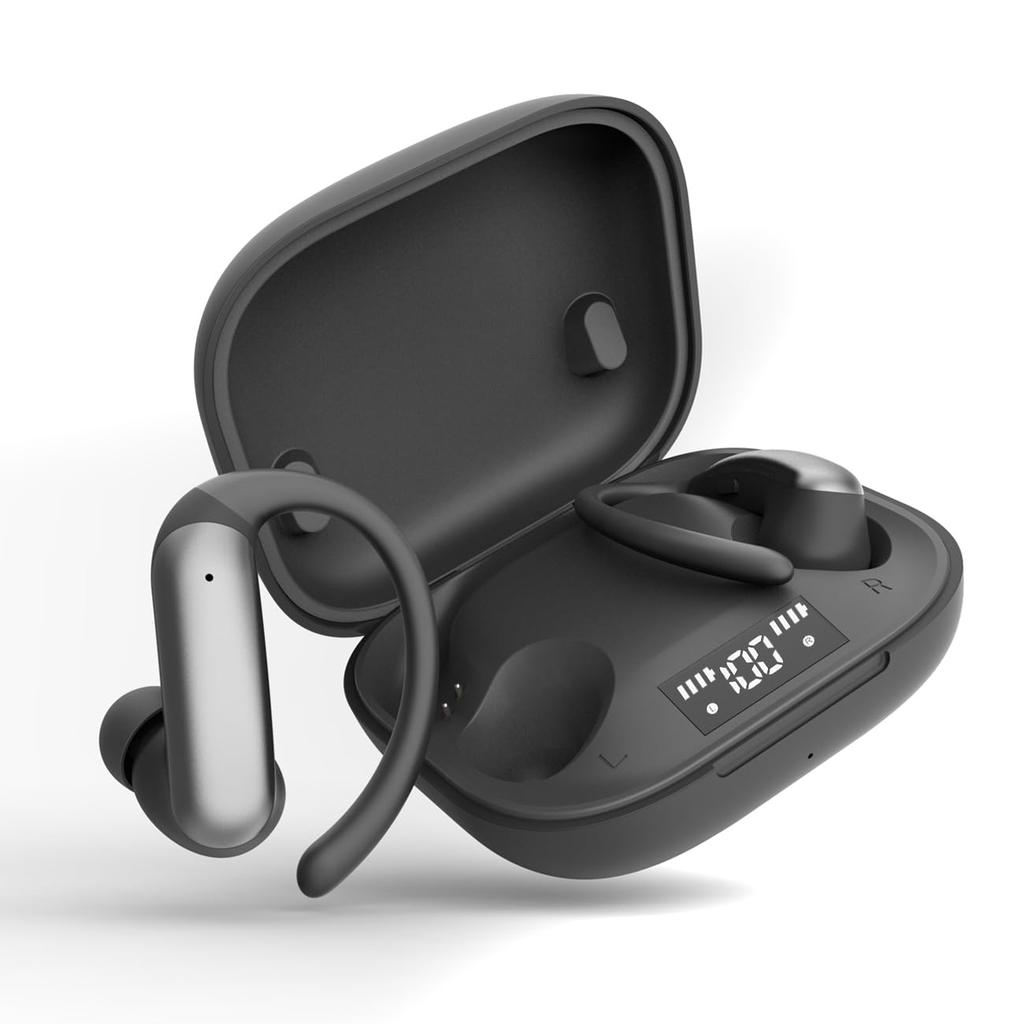 Беспроводные Bluetooth-наушники Keiby Citom, Разработаны для спорта и надежной посадки, Накладные, Глубокий бас, Беспроводные наушники-вкладыши, Физические кнопки, Авария