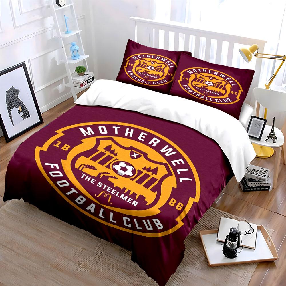 Football Club Logo Bedding Set Bedding Duvet Cover Set Duvet Cover Pillowcases (1 * Duvet Cover 2 * Pillowcases, without duvet insert)