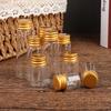 10Pcs 5/7/10/14/18/20Ml Glass Bottle Tiny Glass Jar Sealed Bottle Wishing Bottle