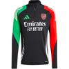 Arsenal 24-25 Sports Training Half-Zip Pullover Football Jersey Men Jerseys Green Black Red IS9987