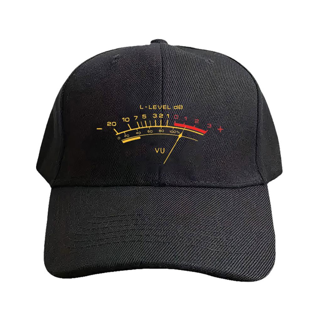 Retro Vu Meter For Audio Technicians And Sound Engineers Cap summer woman Man Adult Hat Printed Baseball Caps Trucker Cap
