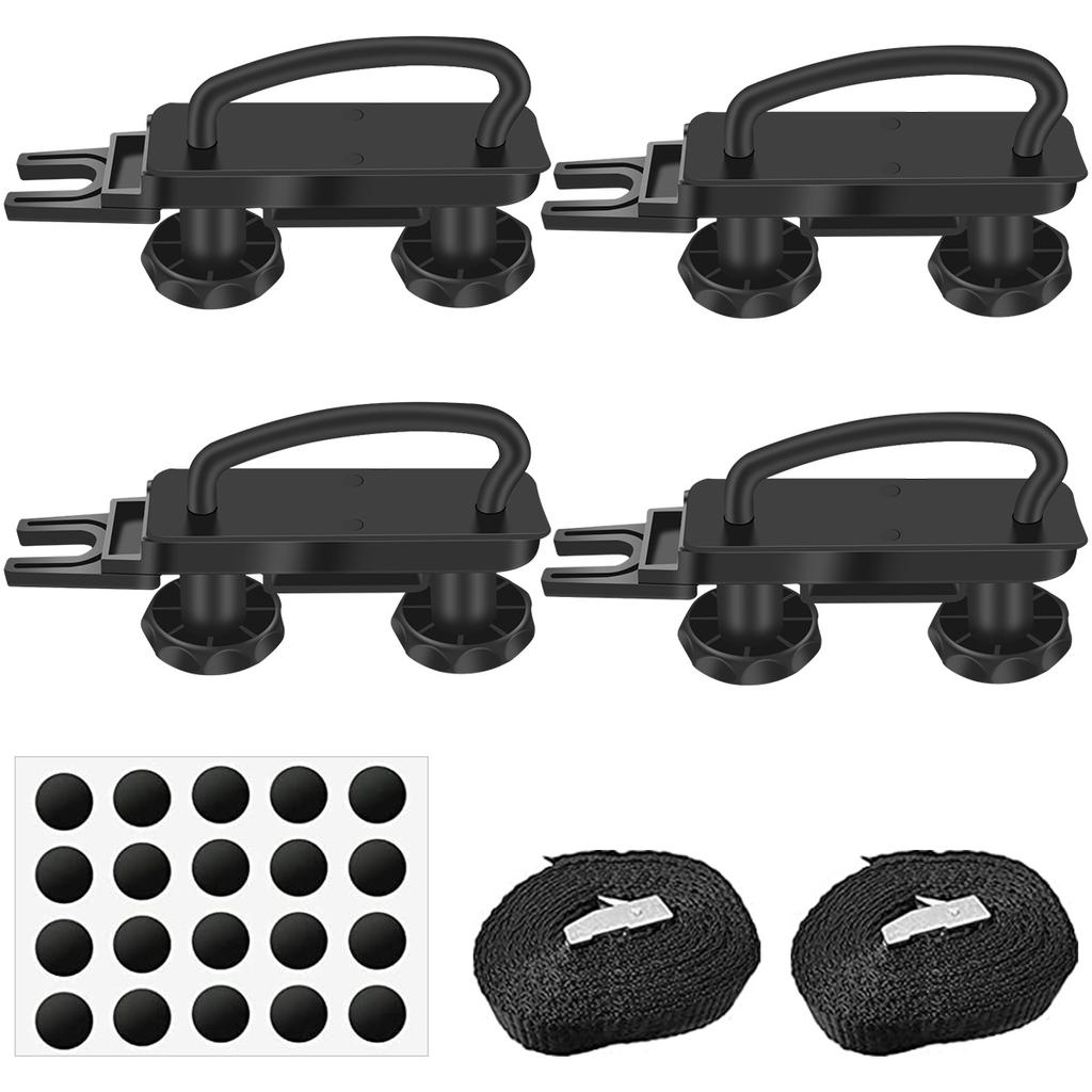 Car Roof Box Mounting Fitting Kit Duty Roof Box U-Bolt Clamp Universal Durable Roof Rack Bracket Kit Car Mounting Accessories