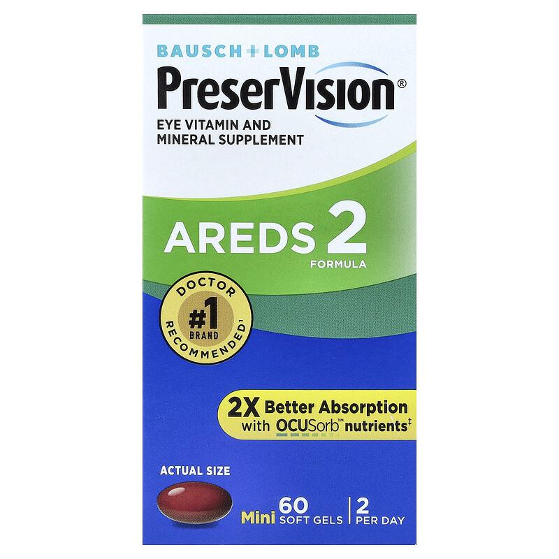 AREDS 2 Formula, 60 Mini Soft Gels
