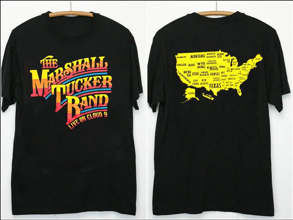 Футболка с коротким рукавом The Marshall Tucker Band Tour, хлопок, черная, все размеры, AE209