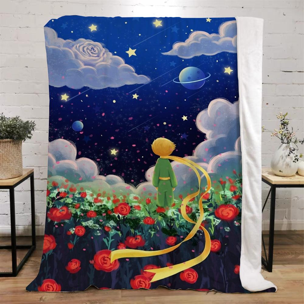 Пушистые мягкие одеяла и пледы Le Petit Prince, одеяло до колена, роскошное постельное белье размера King Size, плед для дома и украшения, вязаный плед