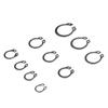 Retaining Holes Shaft Stainless Steel Lock Snap Ring E-type Cir Clip Circlip Set Collar Washer