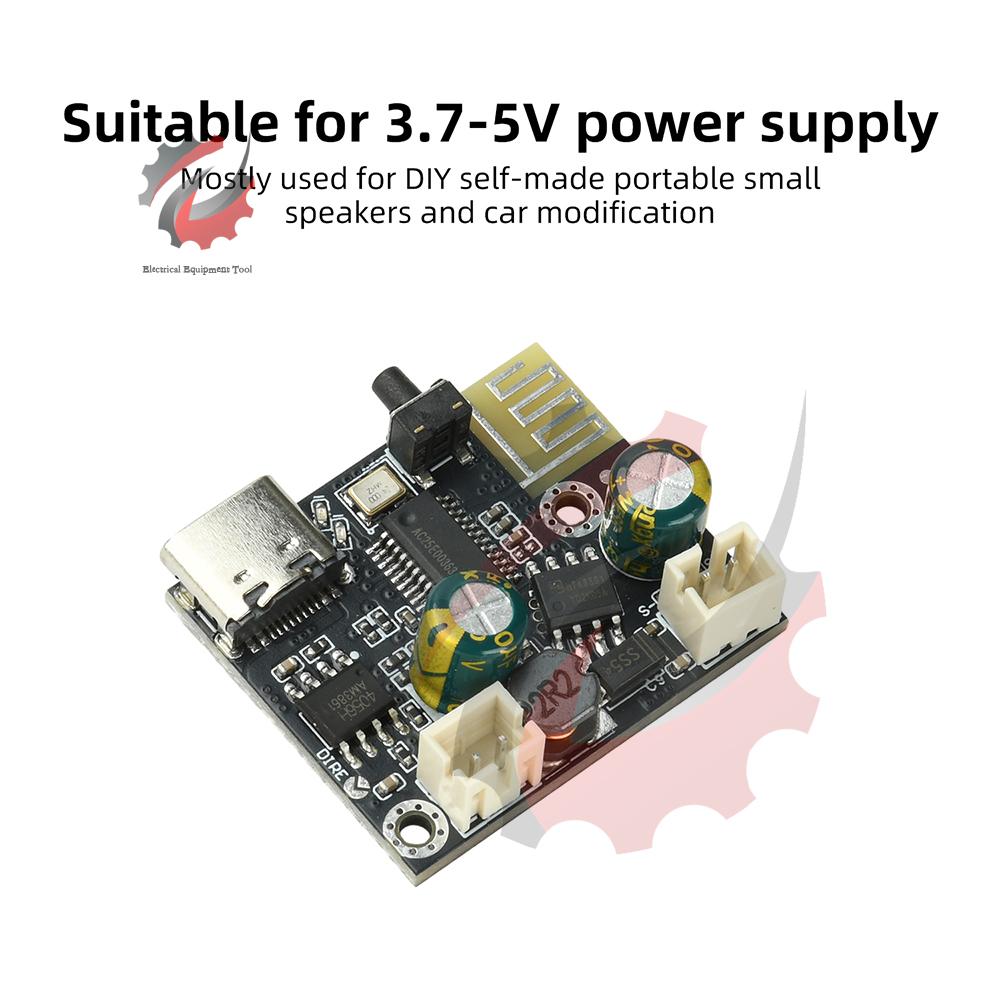 Bluetooth 5.4 Amplifier Board Mono Audio Module with 6.2W Class D Amp DIY Bluetooth 5.4 USB EQ Amplifier for Portable Speaker