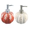 460ml Halloween Pumpkin Soap Dispenser Ceramic Refillable Hand Wash Dish Soap Dispenser Fall Bathroom Kitchen Decor