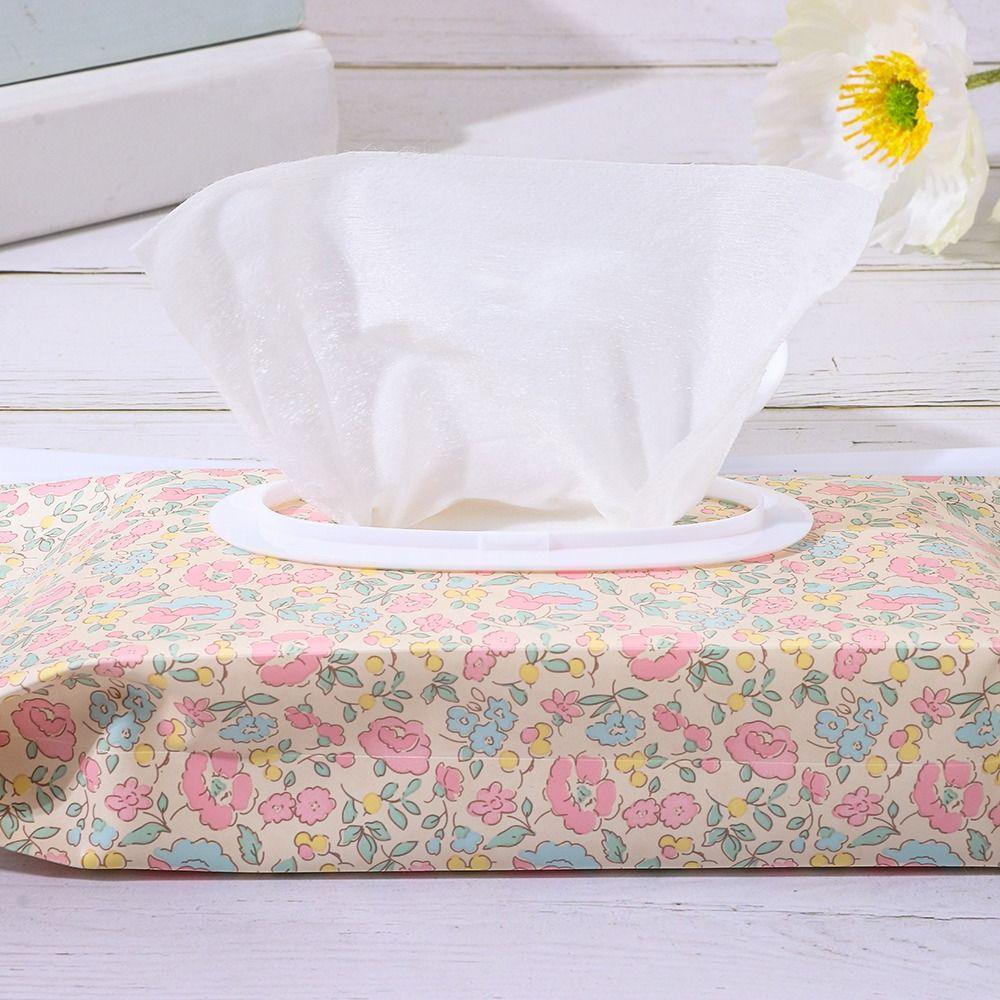 Flip Cover Cosmetic Pouch With Buckle Tissue Box Fashion Wet Wipe Pouch Baby Product