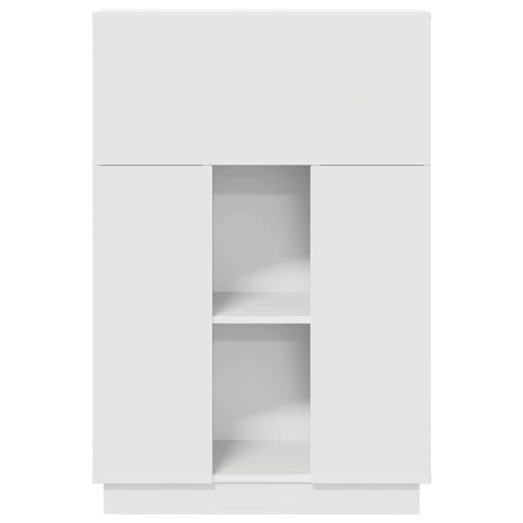 Белый стол с дверцей 71,5 x 31,5 x 106,5 см ДСП
