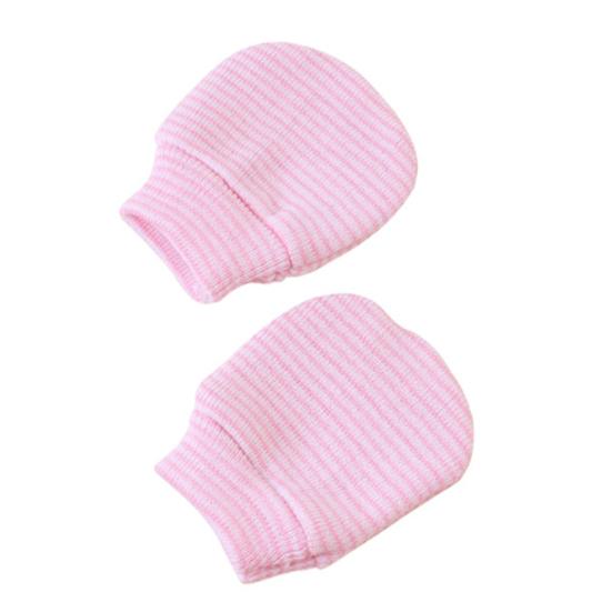 Осенне-зимние хлопковые перчатки унисекс с защитой от царапин для новорожденных от 0 до 3 месяцев