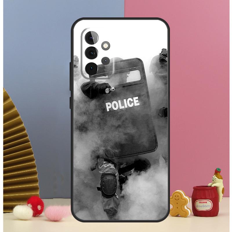 Чехол-символ полиции для Samsung Galaxy A56 A16 A26 A36 A13 A33 A53 A17 A54 A34 A14 A15 A35 A55 A52 A12 A32